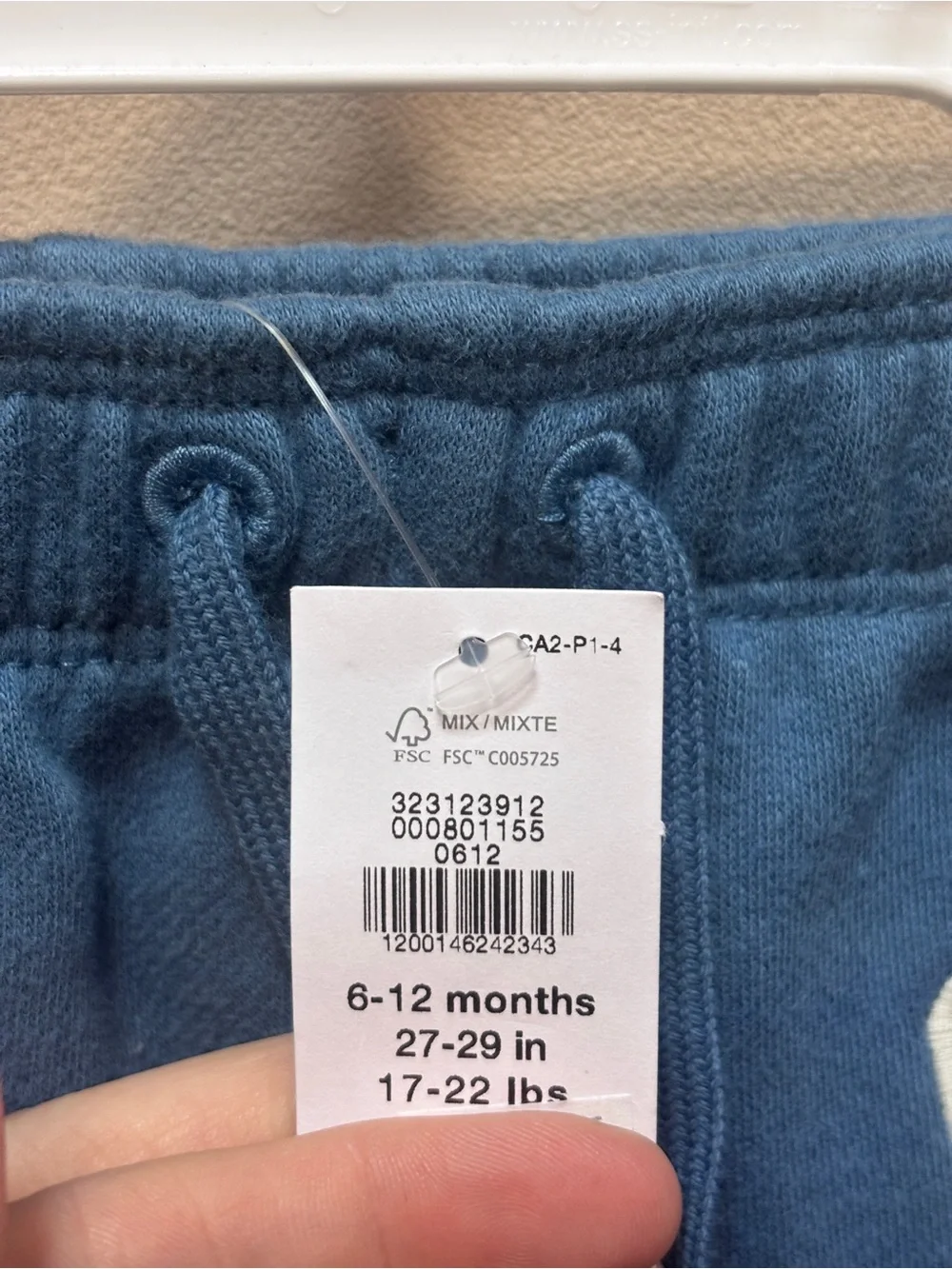 NWT Baby GAP bundle of three (3-6mo, 2x6-12mo) Dusty Blue Fleece Joggers